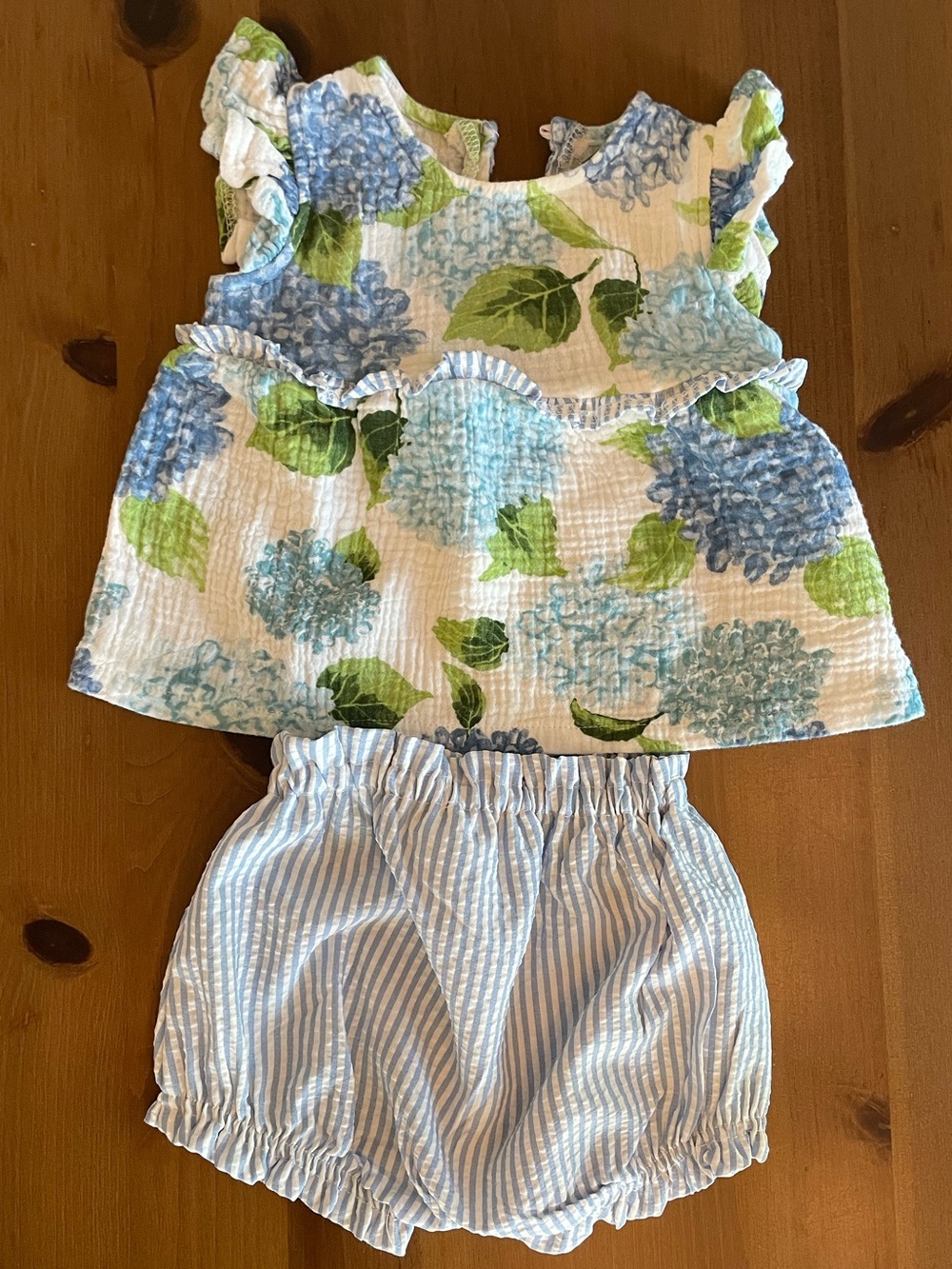 Mud Pie floral hydrangeas matching set!